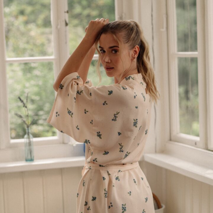 Bambukinis Moteriškas Kimono KAIMO UOGOS