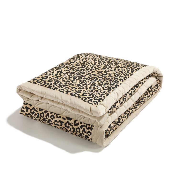 Aksominis Šiltas Pledas ŠVIESUS LEOPARDAS