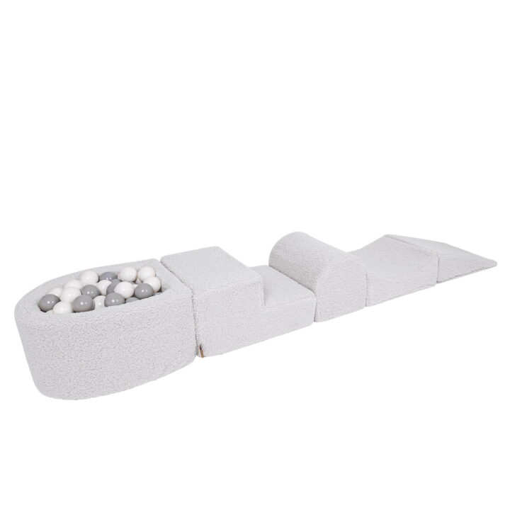 Baltas Tedžio Žaidimų Rinkinys su kamuoliukų baseinu