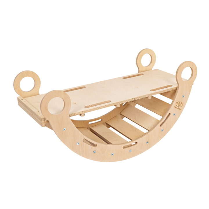 Didelis Medinis Rokeris MEOW su čiuožykla