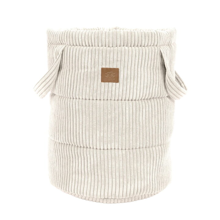 Estetiškas Vaikiškas Žaislų Krepšys Baltas