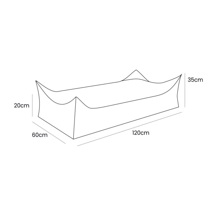 Stačiakampis Vaikiškas Baltas Boucle Pufas