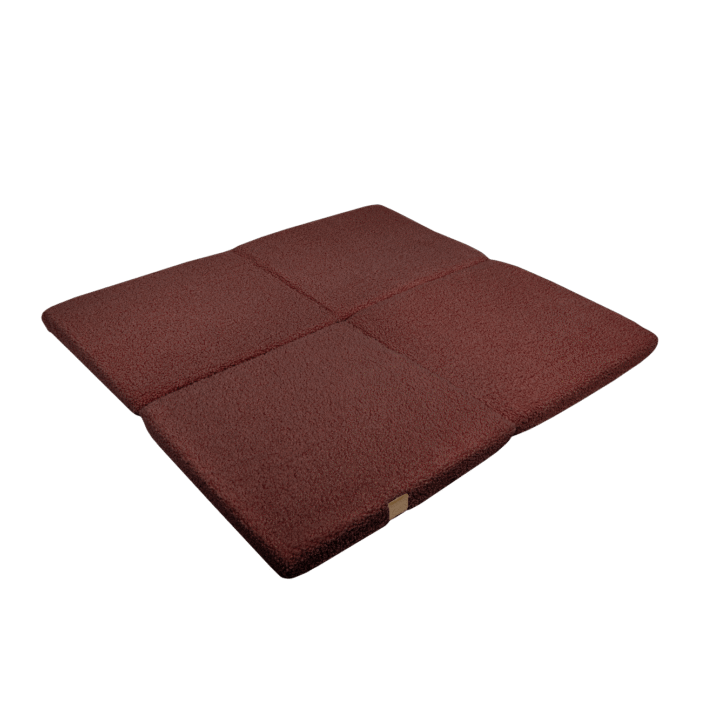 Tedžio Kvadratinis Žaidmų Kilimėlis Rudas