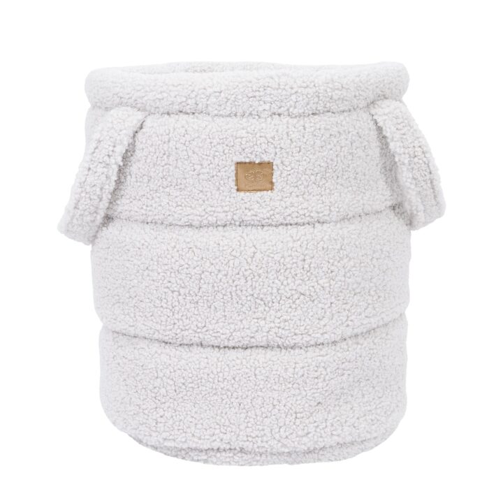 Tedžio Medžiagos Žaislų Krepšys Baltas