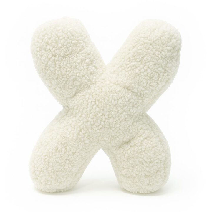 Tedžio Pliušinė Pagalvėlė Raidė X