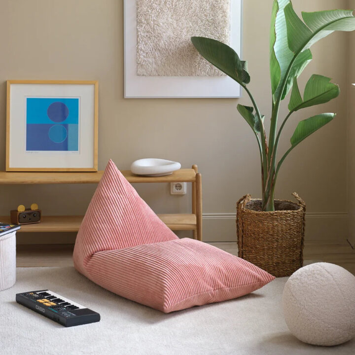 Braškinis Didelis Sėdmaišis Vaikams