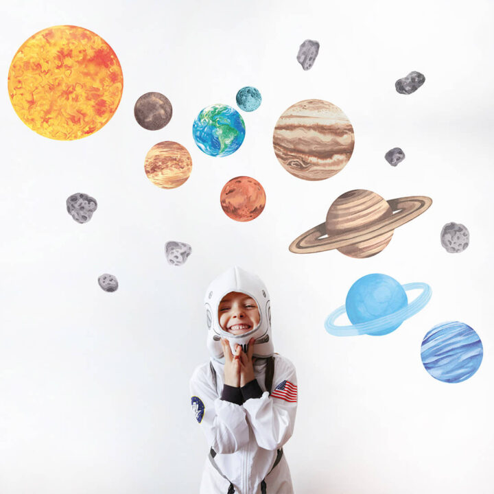 Vaikiškas sienų lipdukas Saulės Sistema S