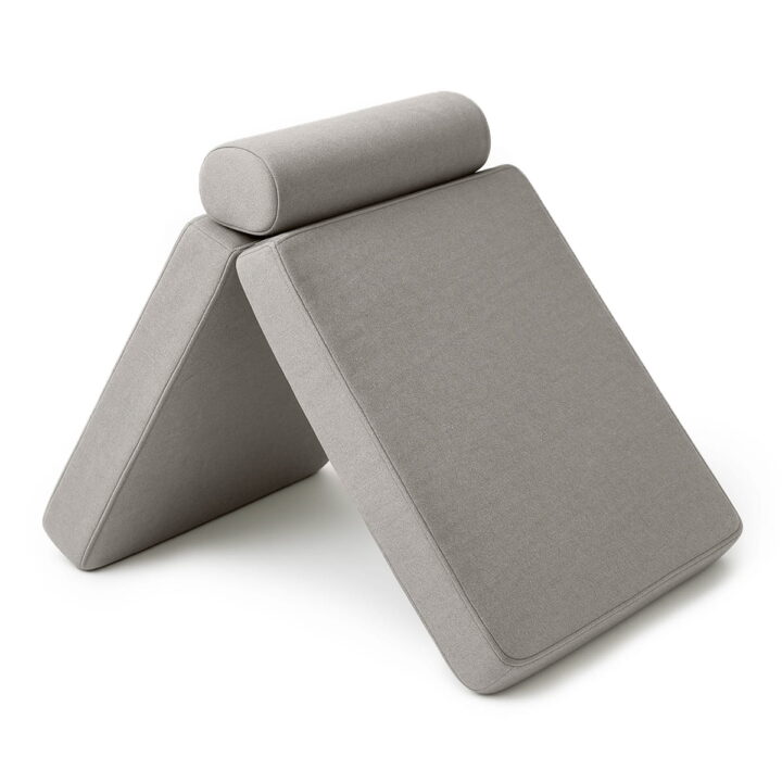 Dvispalvė Modulinė Vaikiška Sofa balta pilka