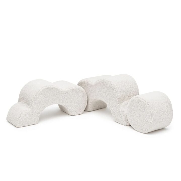 Minkštas 3 dalių žaidimų rinkinys GĖLĖ Baltas