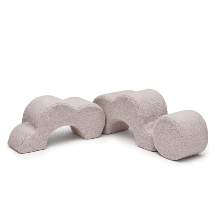 Minkštas 3 dalių žaidimų rinkinys GĖLĖ Pilkas