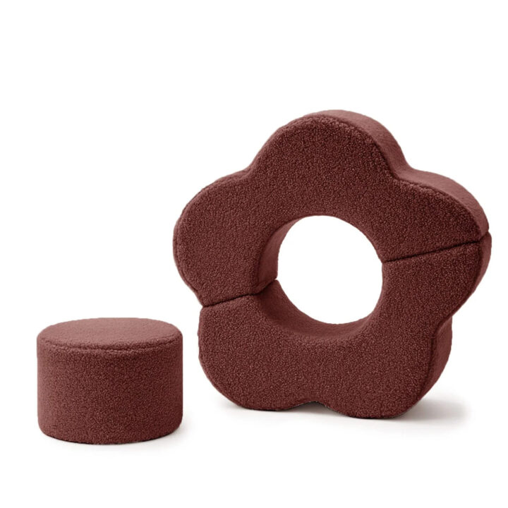 Minkštas 3 dalių žaidimų rinkinys GĖLĖ Rudas