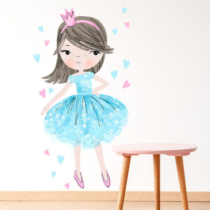 Vaikiškas sienų lipdukas Melsva princesė