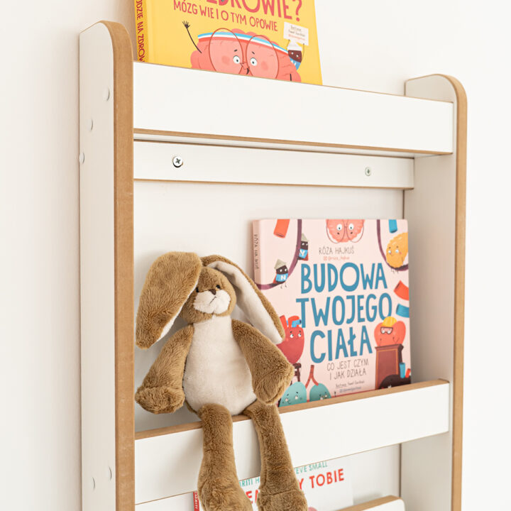 Montessori Sieninė Knygų Lentyna MAXI