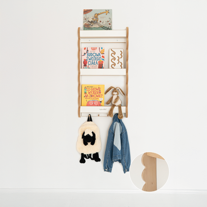 Montessori Sieninė Lentyna Knygoms BUBBLE Mini