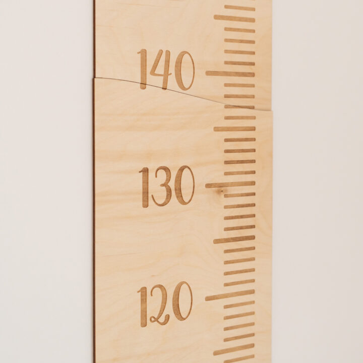 Naūralios Medžio Spalvos Ūgio Matuoklis