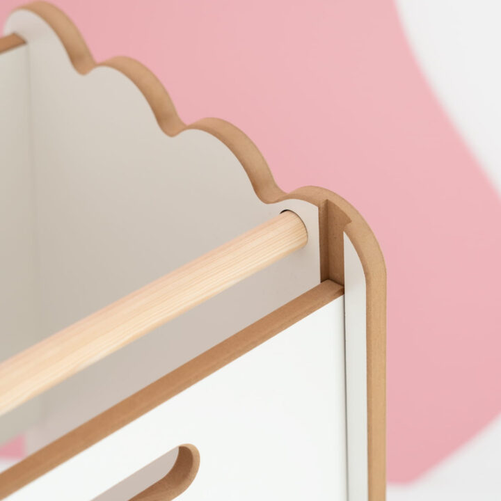 Montessori Virtuvės Bokštelis BUBBLE Safe Baltas