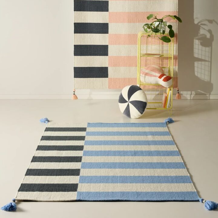 kilimas Skajus Melynas ir Raudonas