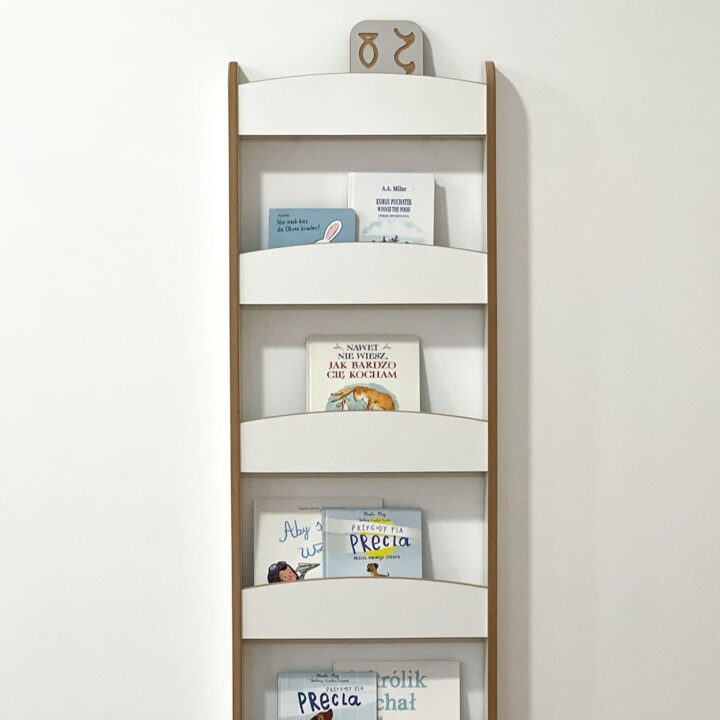 Sieninė lentyna SLIM L balta