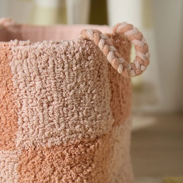 Minkštas Žaislų Krepšys Rausvas