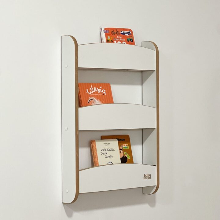 Sieninė lentyna SLIM S Balta