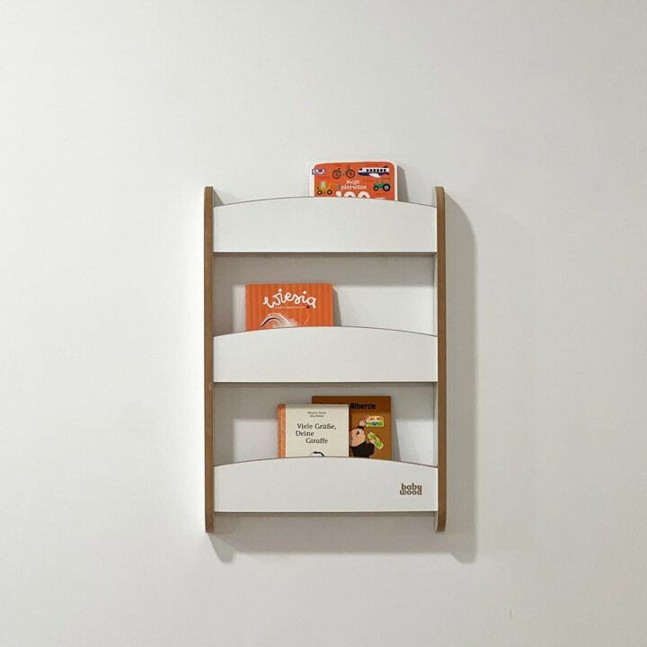 Sieninė lentyna SLIM S Balta