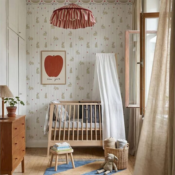 Tapetai Triušiukai su Ornamentais