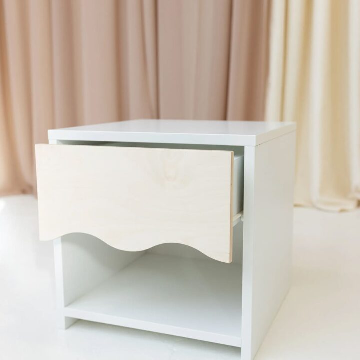 Vaikiškas Šoninis Staliukas WAVE Terakotos spalvos