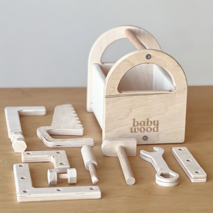 Žaislinė Medinių Įrankių Dėžė