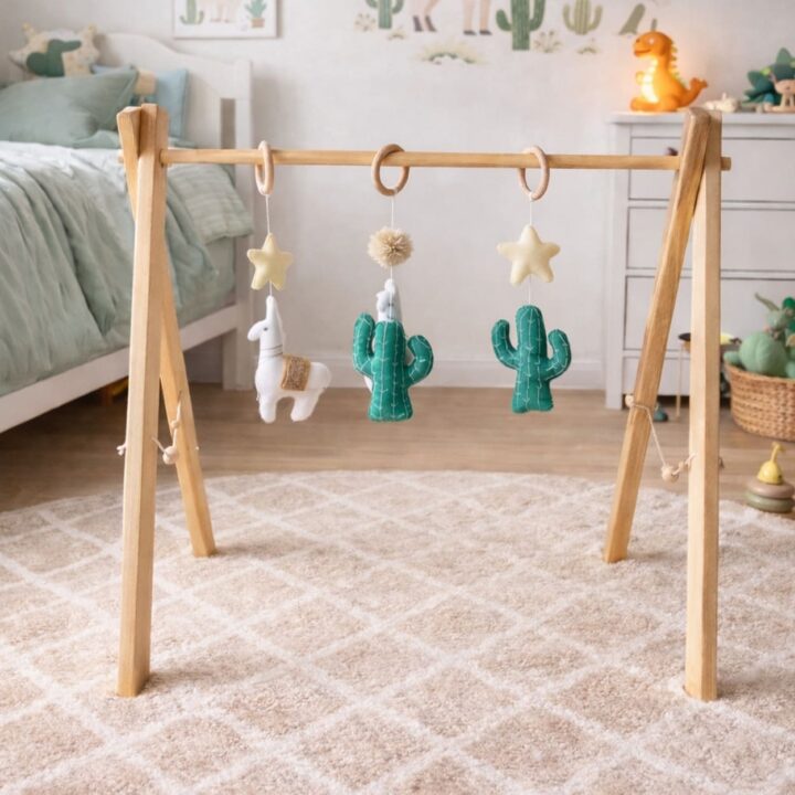 Kūdikių Veiklos Stovas BABY GYM KAKTUSAI