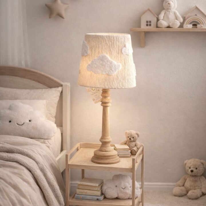 Rankų Darbo Stalinis Šviestuvas DEBESĖLIAI