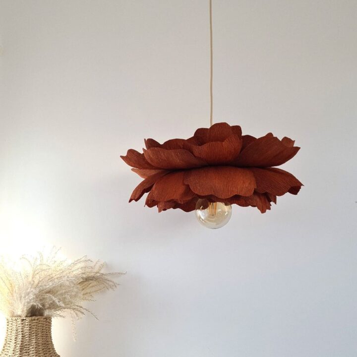 Rankų Darbo Pakabinamas Šviestuvas RAUDONAS BIJŪNAS