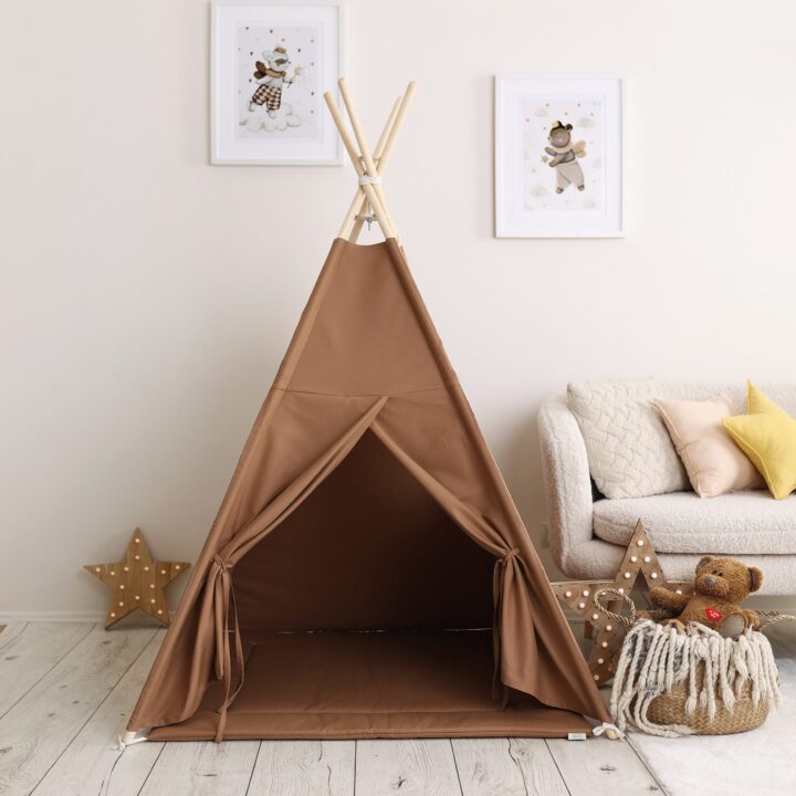 Vaikiška palapinė - Tipis Karamelės spalvos
