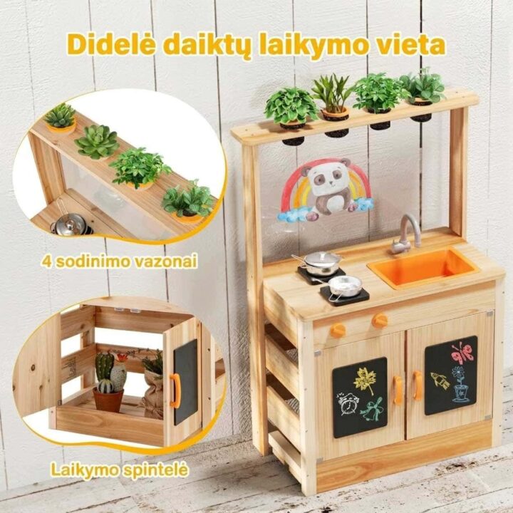 Purvo Virtuvė su Vazonėliais