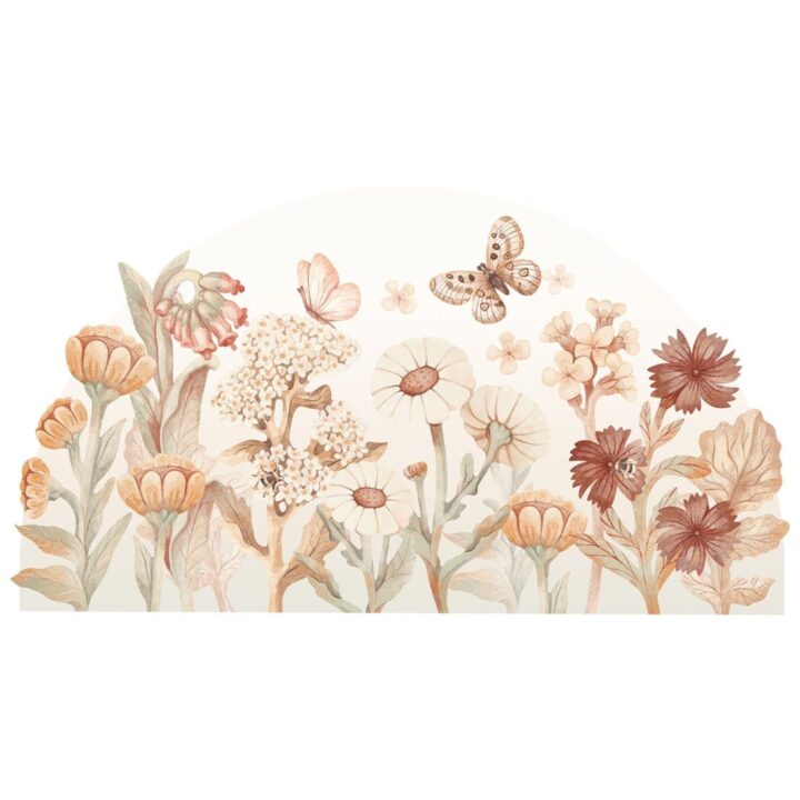 Sienų Lipdukas BOHO GĖLĖS